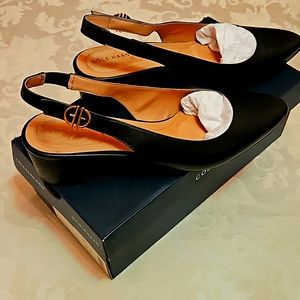 Black sling backs, size 9 1/2.